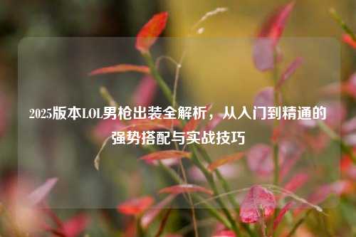 2025版本LOL男枪出装全解析，从入门到精通的强势搭配与实战技巧