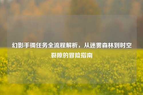 幻影手镯任务全流程解析,从迷雾森林到时空裂隙的冒险指南