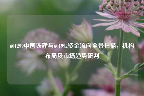 601299中国铁建与601992资金流向全景扫描,机构布局及市场趋势研判