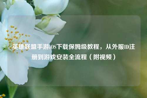 英雄联盟手游iOS下载保姆级教程，从外服ID注册到游戏安装全流程（附视频）
