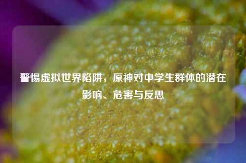 警惕虚拟世界陷阱，原神对中学生群体的潜在影响、危害与反思