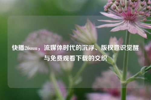 快播26uuu，流媒体时代的沉浮、版权意识觉醒与免费观看下载的交织