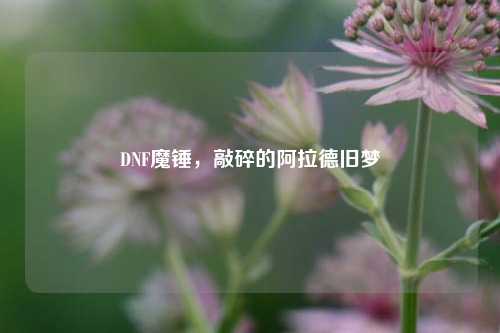 DNF魔锤,敲碎的阿拉德旧梦