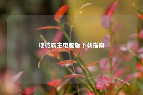 地城霸主电脑版下载指南