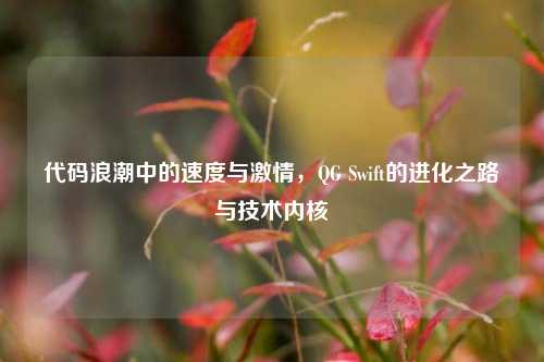 代码浪潮中的速度与 *** ,QG Swift的进化之路与技术内核