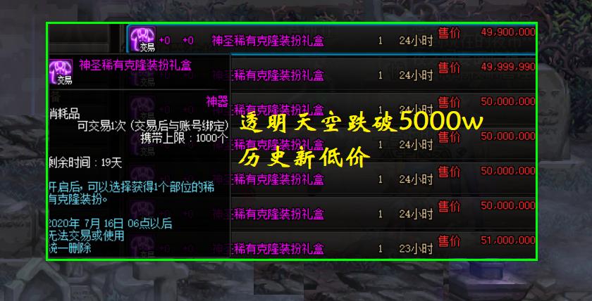 神圣稀有克隆装扮礼盒,dnf神圣克隆怎么用