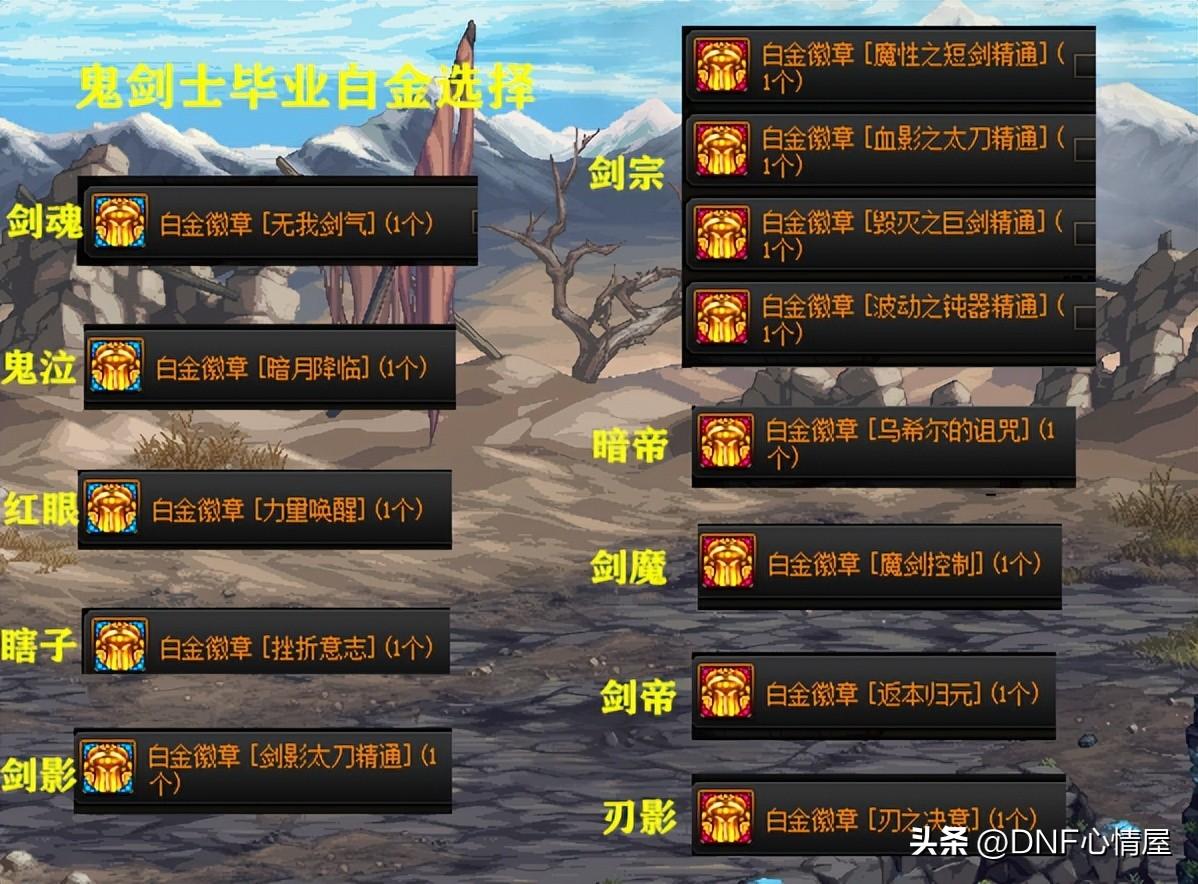 dnf徽章有什么用,dnf什么装备可以打徽章