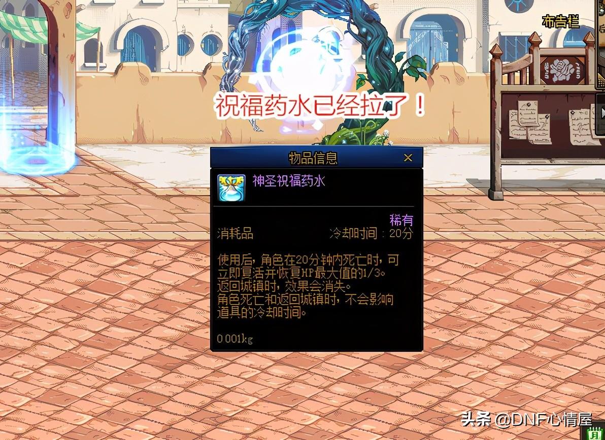 dnf药剂大全（dnf100版本双倍经验药哪里买）